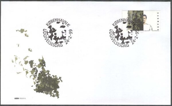 Danmark - FDC 1999-02-24 - Hemvärnet 50 år, 1 kpl Vinjett 1
