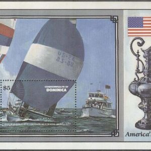 Dominica – M BL 116 Båtar – Segelregatta America’s Cup, Block **