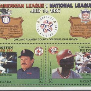 Grenada – M BL 194 Sport – Baseball All Star Match1987, Block **