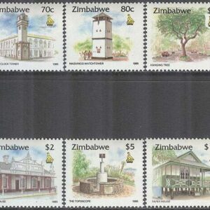 Zimbabwe – M  548-553 Historiska platser bla Vakttorn i Masvingo, 6 olika **