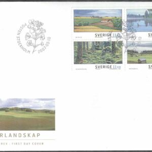 Sverige – FDC 2007-05-10 – Sommarlandskap, 4-Block kpl Vinjett 1