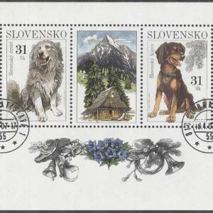 Slovakien – M BL  26 Hundar bla Slovakisk herdehund, Block