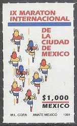 Mexiko – M 2249 Sport – Maratonlöpning 1991 i Mexiko City, 1 kpl **