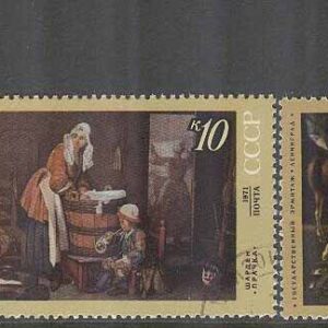 Sovjet – M 3899-3900, 3902 Utländsk konst på museer i Moskva II, 3 olika