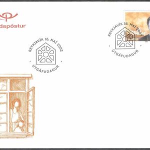 Island – FDC 2002-05-16 – Sesselja Sigmundsdottir, 1 kpl Vinjett 1