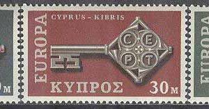 Cypern – M  307-309 Europa CEPT 1968, 3 kpl **