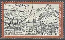 Tyskland – M  622 Vy över staden Oberammergau, 1 kpl
