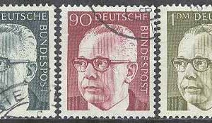 Tyskland – M  641-645 President Gustav Heinemann I, 5 olika