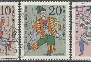 Tyskland – M  650-652 Välfärd – Marionett dockor, 3 olika