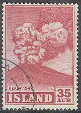 Island – F  283 Hekla, 35 aur stpl