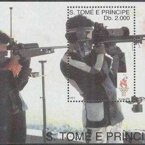 S. Tomé E Principe – M BL 308 OS i Atlanta 1996 I Skytte, Block **