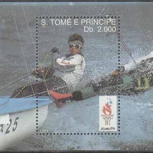 S. Tomé E Principe – M BL 310 OS i Atlanta 1996 I Segling, Block **