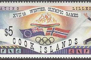 Cook Islands – M 1402 OS i Lillehammer 1994 bla Konståkning, 1 kpl **