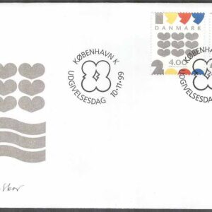 Danmark – FDC 1999-11-10 – Milleniumfrimärken, 2 kpl Vinjett 1