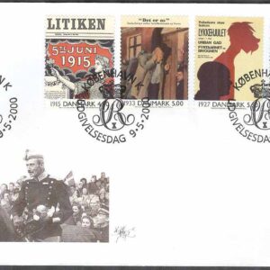 Danmark – FDC 2000-05-09 – 1900-talet. Serie 2, 4 kpl Vinjett 1