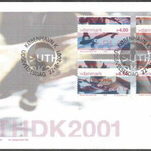 Danmark – FDC 2001-08-22 – Ungdomskultur, 4 kpl Vinjett 1