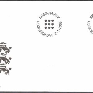 Danmark – FDC 2003-01-02 – Lilla Riksvapnet, 1 kpl Vinjett 1