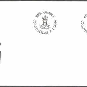 Danmark – FDC 2004-01-02 – Drottning Margrethe. Typ V, 1 kpl Vinjett 1
