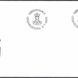 Danmark – FDC 2005-01-03 – Drottning Margrethe. Typ V, 1 kpl Vinjett 1