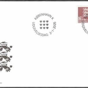 Danmark – FDC 2005-01-03 – Lilla Riksvapnet, 2 kpl Vinjett 1