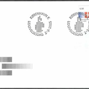 Danmark – FDC 2005-03-02 – Köpenhamn – Bonn förklaringen – Flaggor, 1 kpl Vinjett 1
