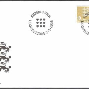 Danmark – FDC 2006-01-02 – Lilla Riksvapnet, 2 kpl Vinjett 1