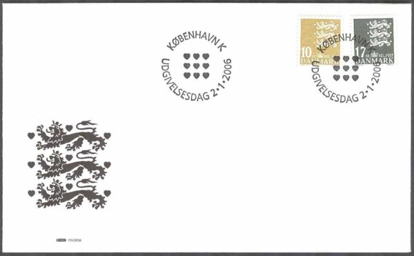 Danmark - FDC 2006-01-02 - Lilla Riksvapnet, 2 kpl Vinjett 1