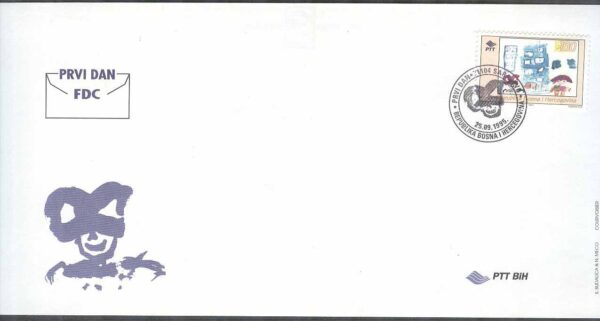 Bosnien-Hercegovina - FDC 1995-09-25 - Barnens vecka 1995, 1 kpl