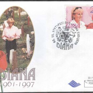 Bosnien-Hercegovina – FDC 1997-11-03 – Prinsessan Dianas död 1997, 1 kpl
