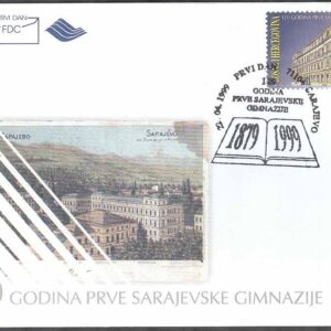 Bosnien-Hercegovina – FDC 1999-04-22 – Byggnader bla Universitet 50 år, 2 kpl