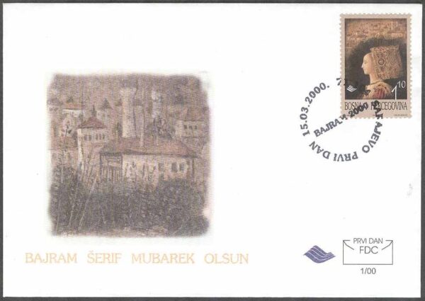 Bosnien-Hercegovina - FDC 2000-03-15 - Islamsk Bayram-Fest, 1 kpl