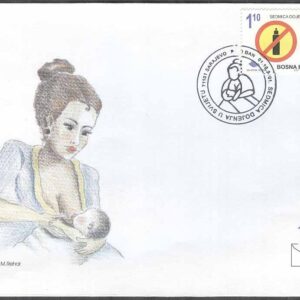 Bosnien-Hercegovina – FDC 2001-10-01 – Internat veckan för Amning, 1 kpl