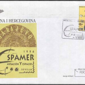 Bosnien-Hercegovina – Minnespost 1996 Utställning ESPAMER 96