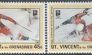 St. Vincent – M 2445-2446 OS i Lillehammer 1994 Alpin skidåkning, 2 kpl **