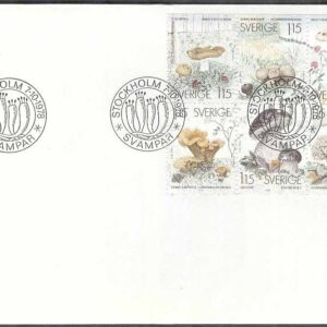 Sverige – FDC 1978-10-07 – Svampar, 6-Block kpl
