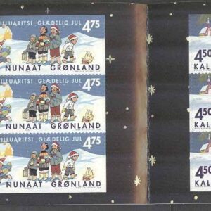 Grönland – Häfte H 17 Jul 2002 – Julgran & Barn, 12 st frimärken **