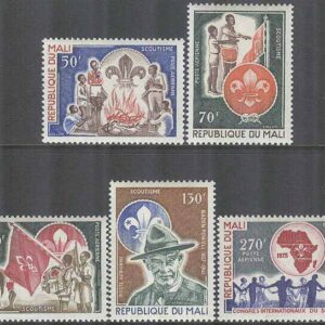 Mali – M  388-392 Scouting i Afrika, 5 kpl **
