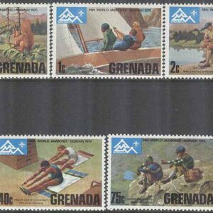 Grenada – M  677-683 Scouting – Träff i Norge 1975, 7 kpl **