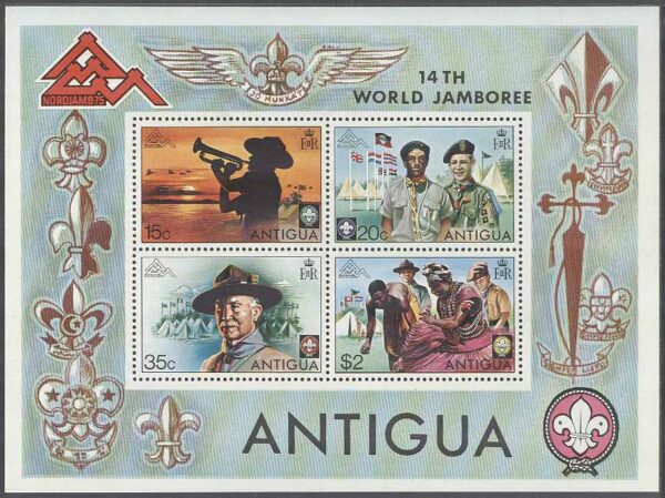 Antigua & Barbuda - M BL  21 Scouting - Träff i Norge 1975, Block **