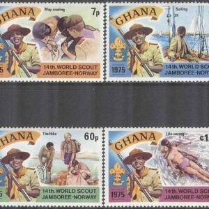 Ghana – M  613-616 A 14:e Världsscoutingträffen i Norge, 4 kpl **
