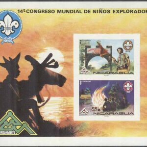 Nicaragua – M BL  87 14:e Världsscoutingträffen i Norge, Block **