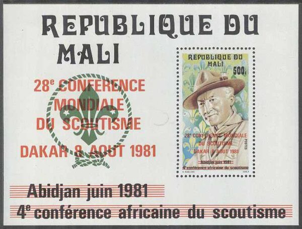 Mali - M BL  17 Scouting - 4:e Konferansen 1981 - Påtryck, Block **