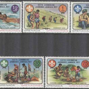 Grenada Grenadines – M  237-243 Karibisk Scoutingträff på Jamaika 1977, 7 kpl **
