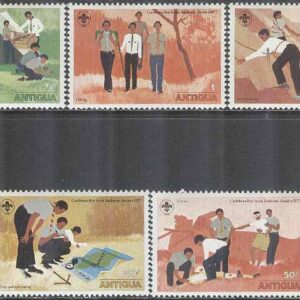 Antigua & Barbuda – M  459-465 Karibisk Scoutingträff på Jamaika 1977, 7 kpl **