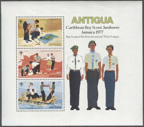 Antigua & Barbuda - M BL  29 Karibisk Scoutingträff på Jamaika 1977, Block **
