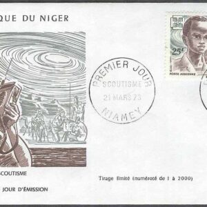 Niger – FDC 1973-03-21 – Scouting i Niger 1973, 4 kpl