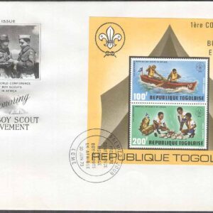 Togo – FDC 1973-06-30 – Scouting – 1:a Afrikanska Träffen, Block kpl