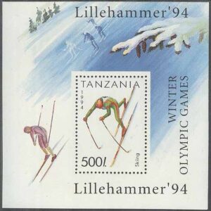 Tanzania – M BL 239 OS i Lillehammer 1994 – Skidor, Block **