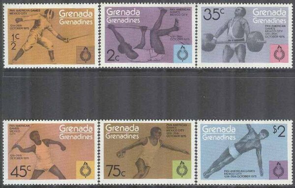 Grenada Grenadines - M  105-111 7:e Panamerikanska spelen 1975, 6 kpl **