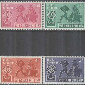 Sydvietnam – M  204-207 Världsflyktingåret 1960, 4 kpl **